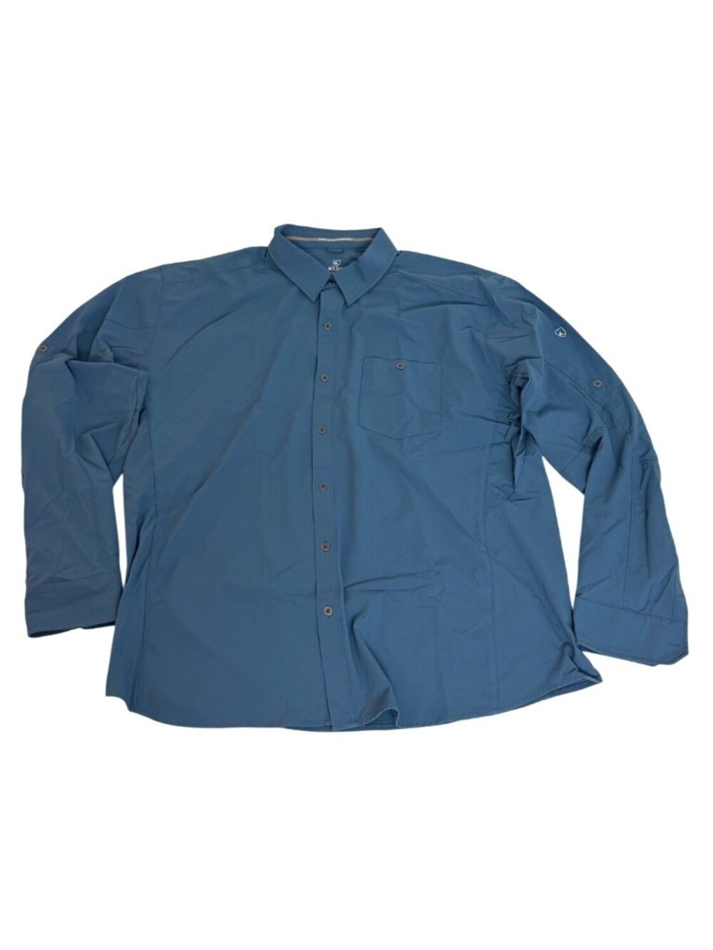 Kuhl Blue Long Sleeve Button Up Lightweight Breathable Pockets Shirt Mens XXL